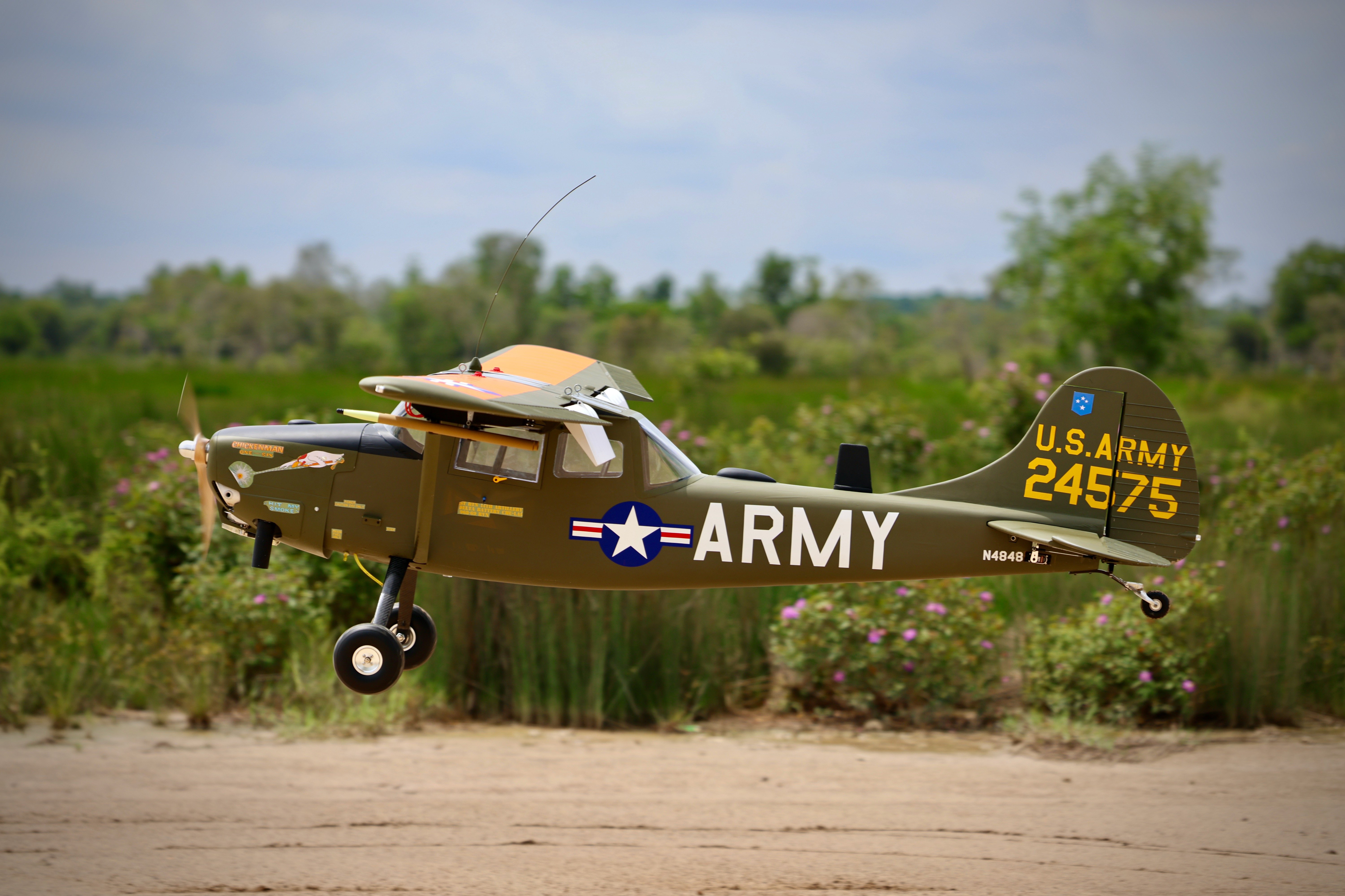 L-19A Bird Dog (Chickenman) (60-80cc) 3.09m (122.0in)-3