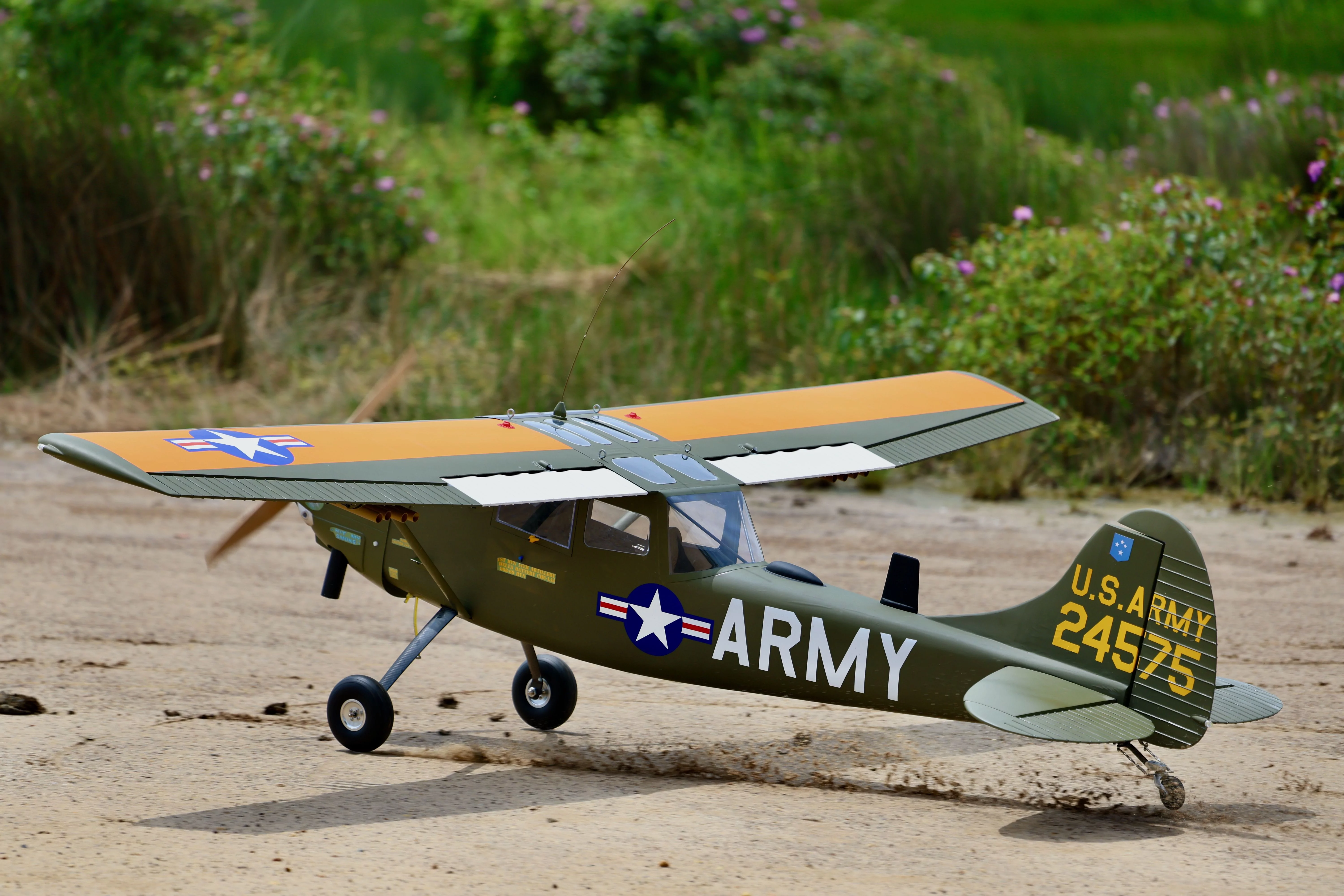 L-19A Bird Dog (Chickenman) (60-80cc) 3.09m (122.0in)-6