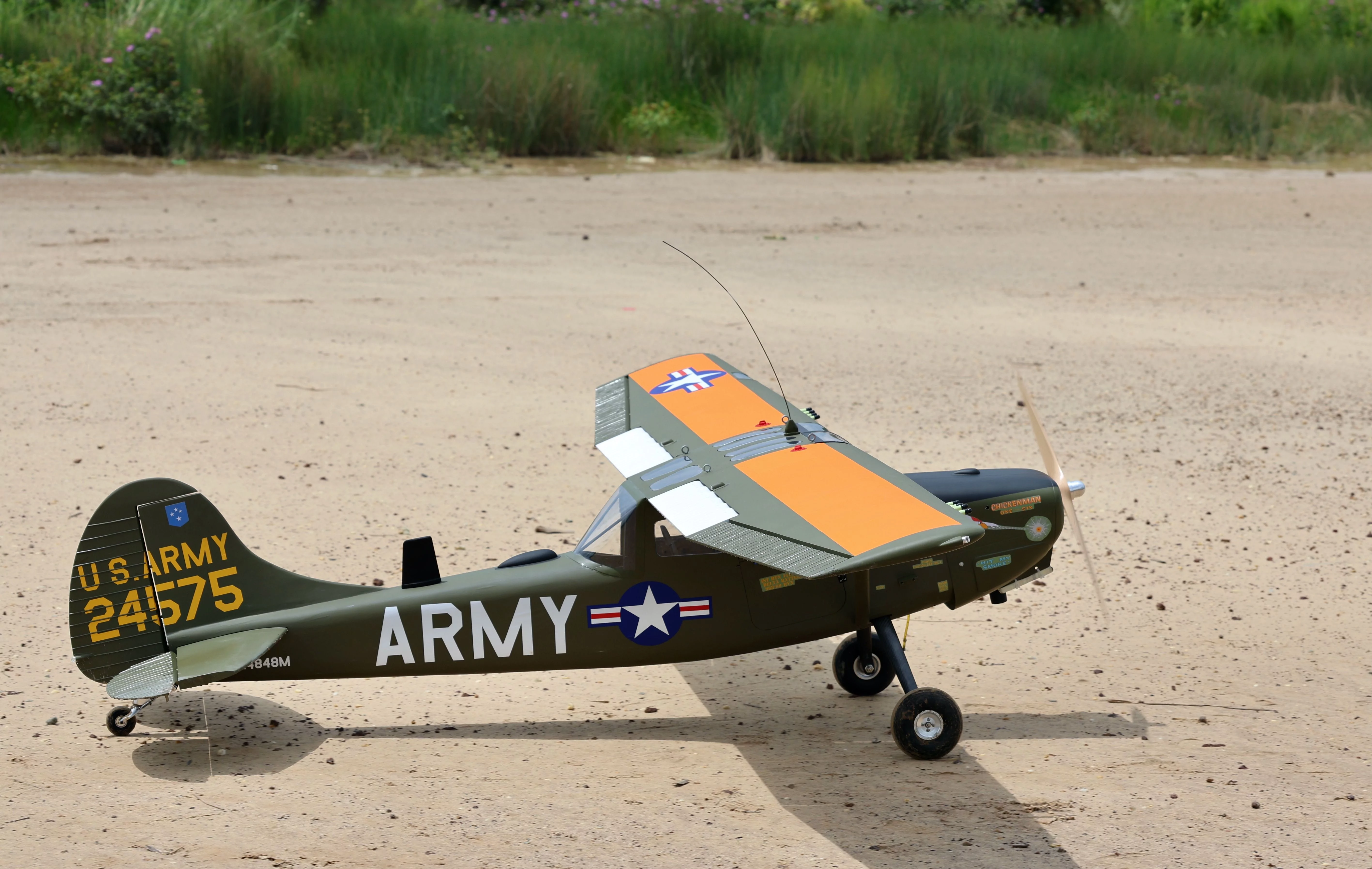 L-19A Bird Dog (Chickenman) (60-80cc) 3.09m (122.0in)-7