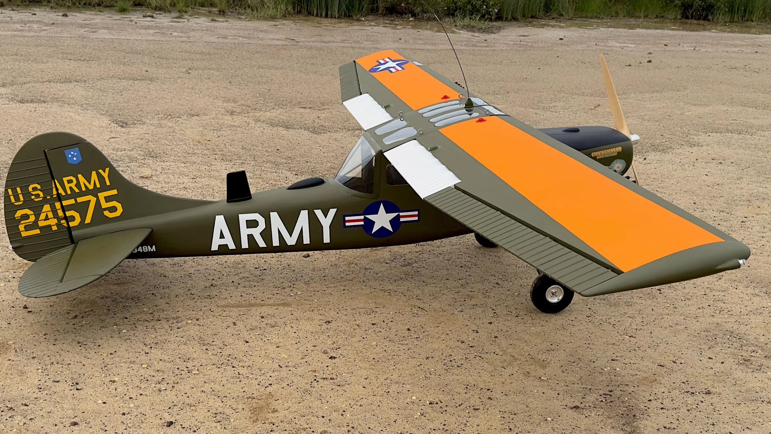 L-19A Bird Dog (Chickenman) (60-80cc) 3.09m (122.0in)-8