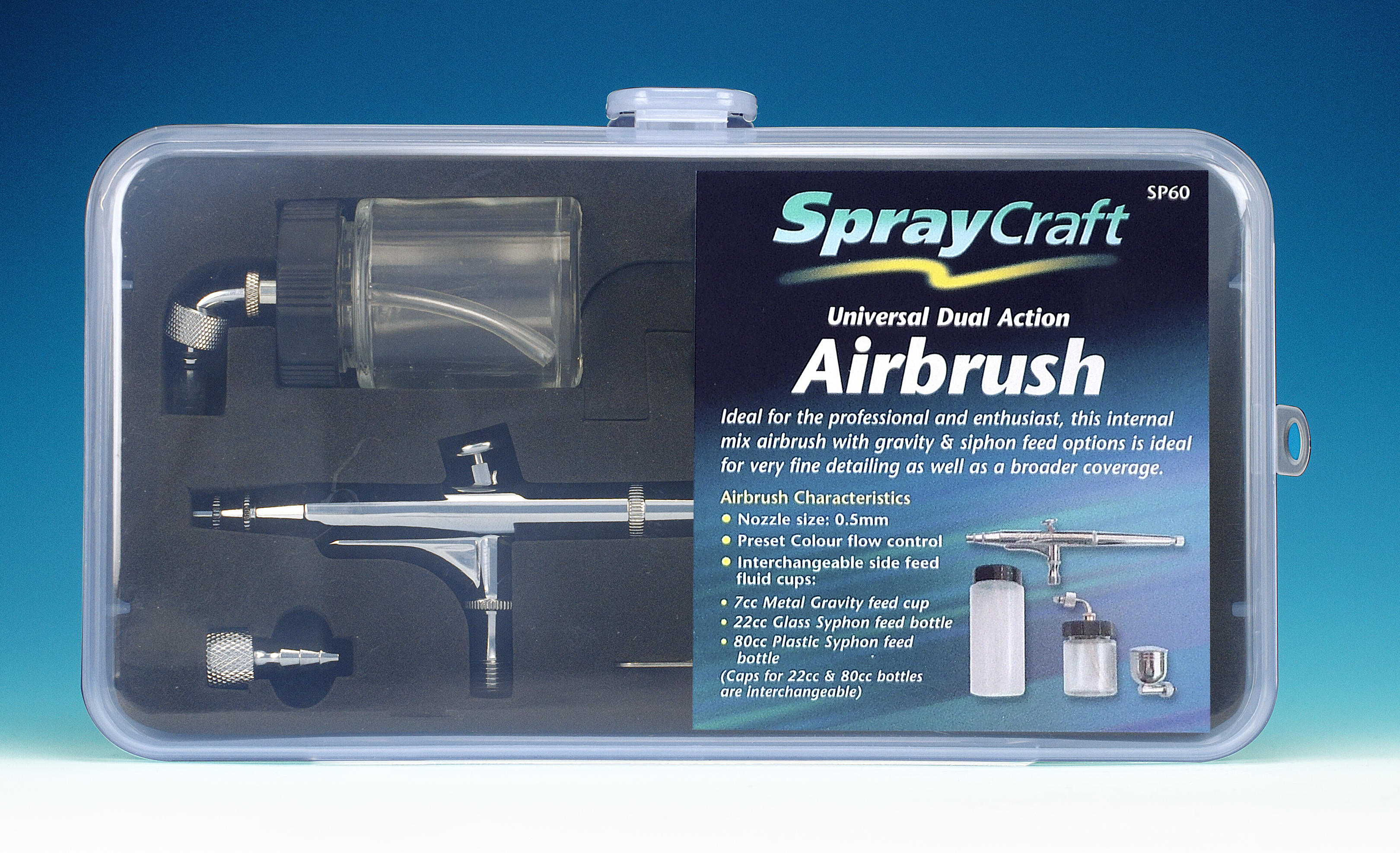 SP60 Universal Dual Action Airbrush Set-2