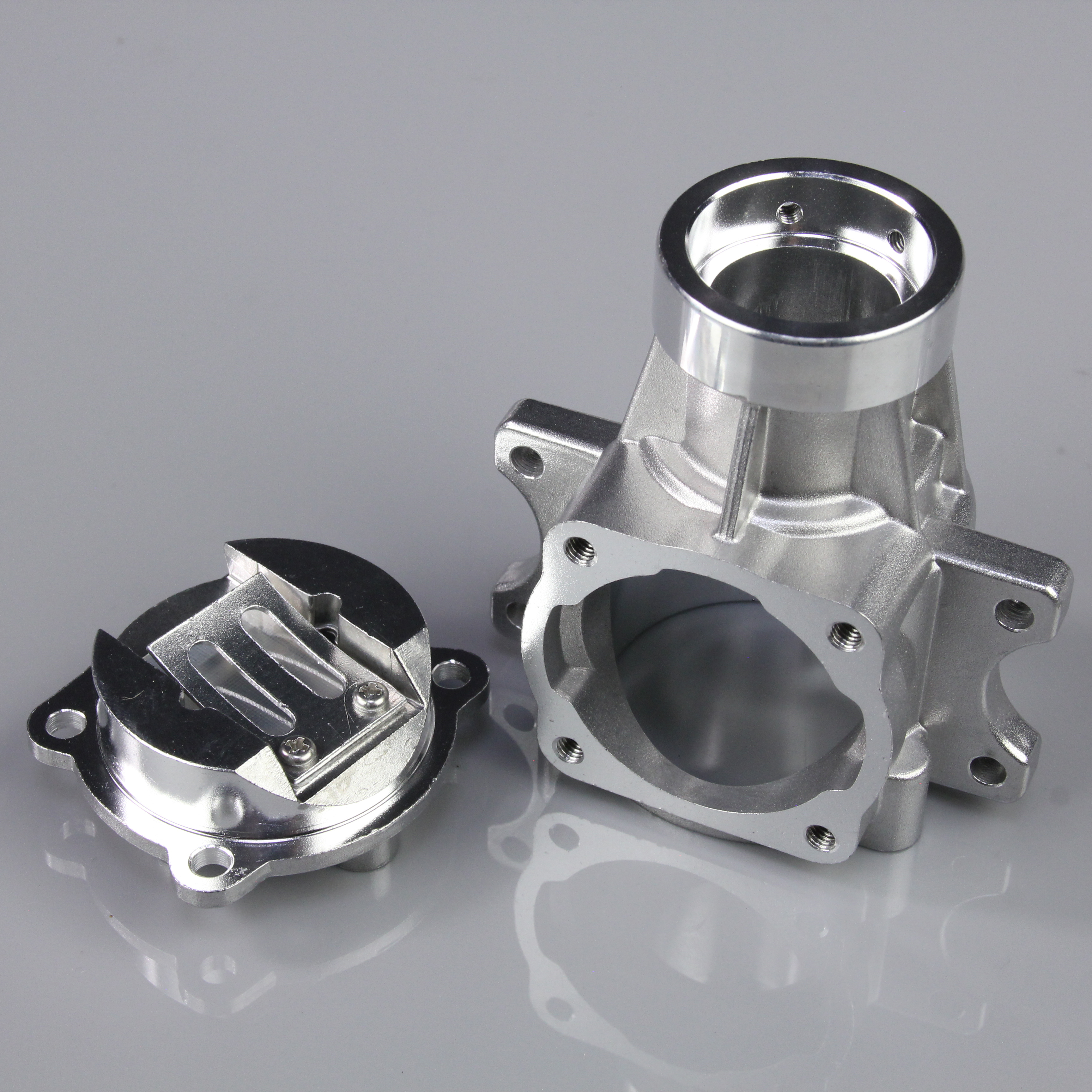 Crankcase Lower and Backplate (fits 15cc RE)