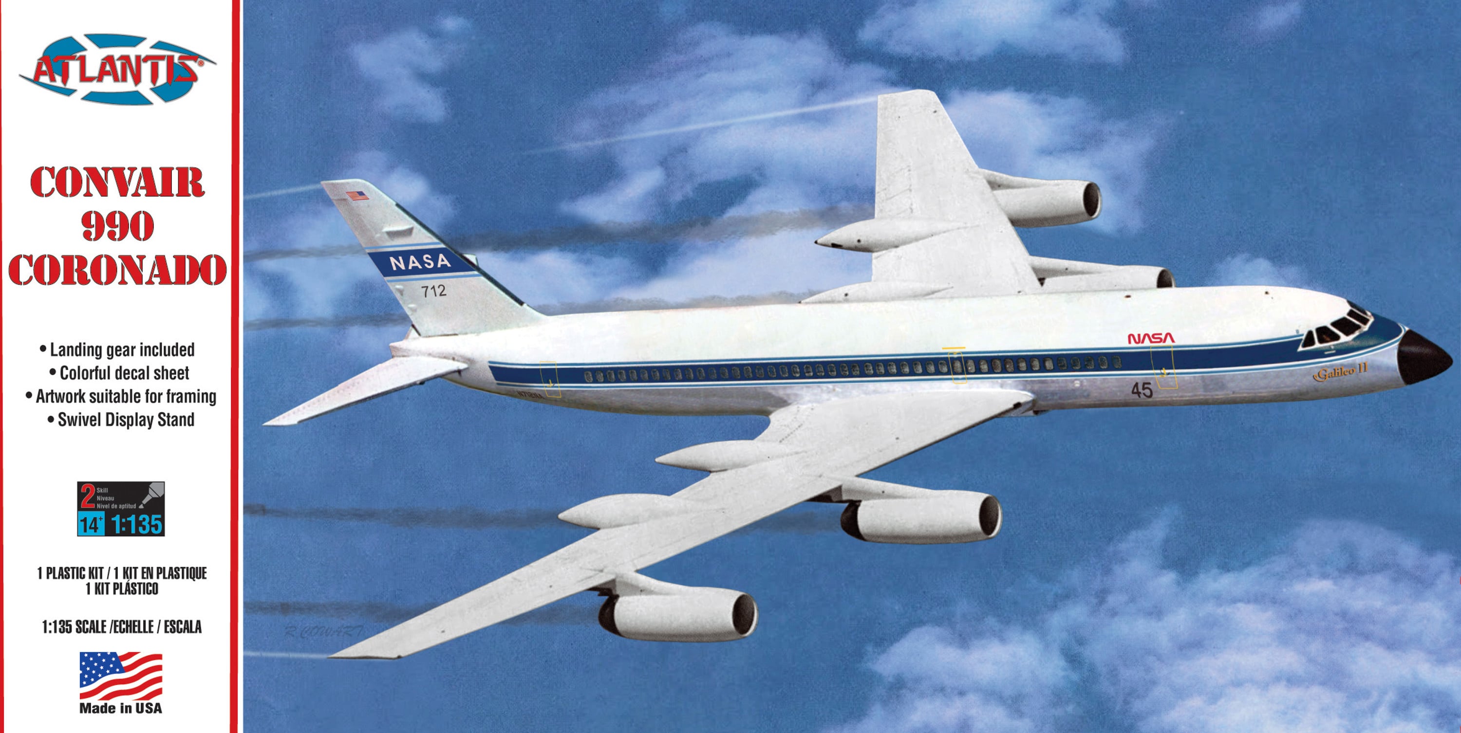 1:135 Convair 990 Jet Airliner