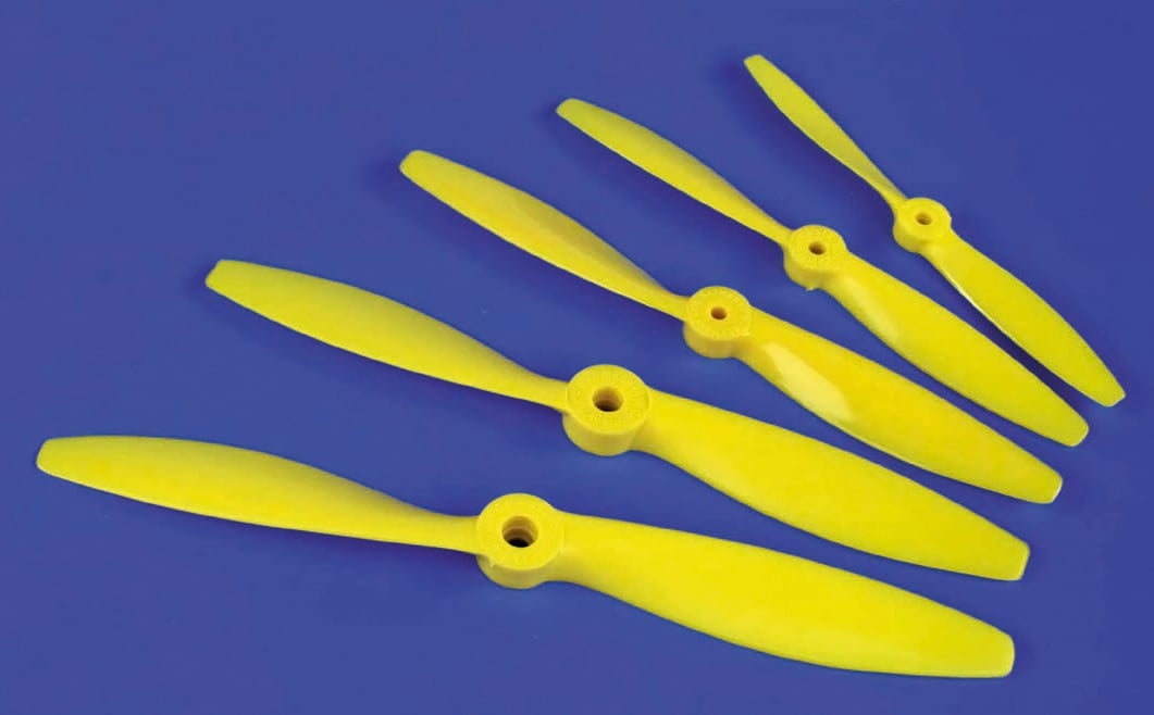 8x6 Nylon Propeller Yellow