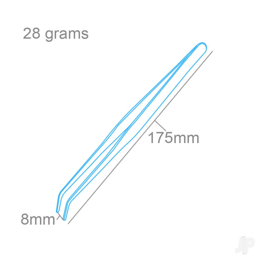 Heavy Duty Tweezers 7in Curved (PTw5351)-7