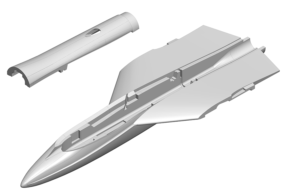 Fuselage with turtle deck FunJet2