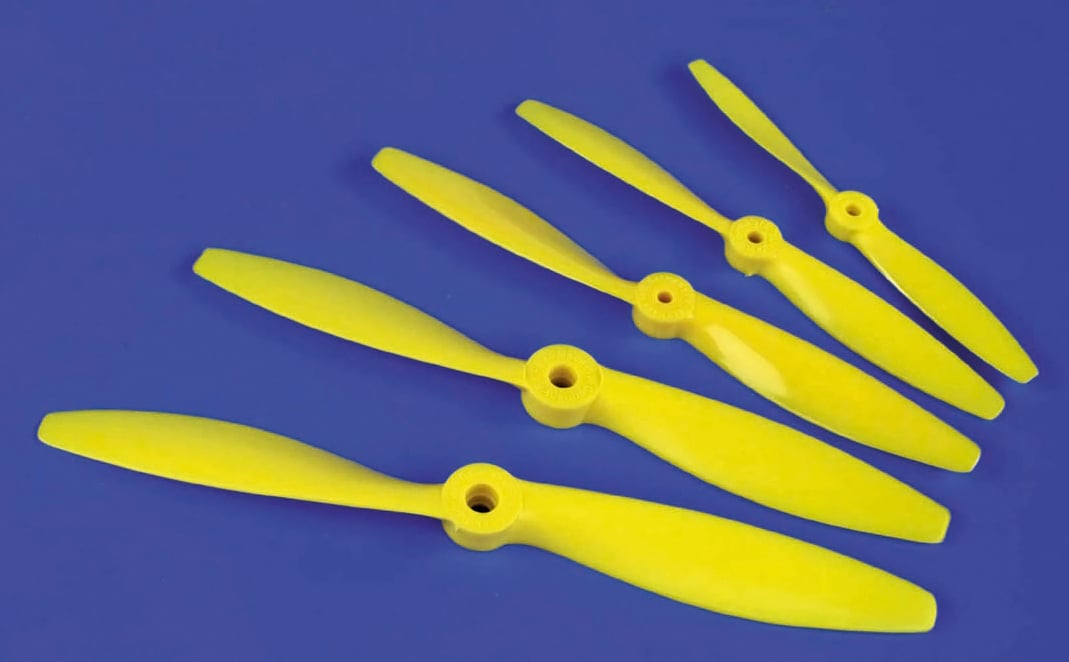 9x6 Nylon Propeller Yellow