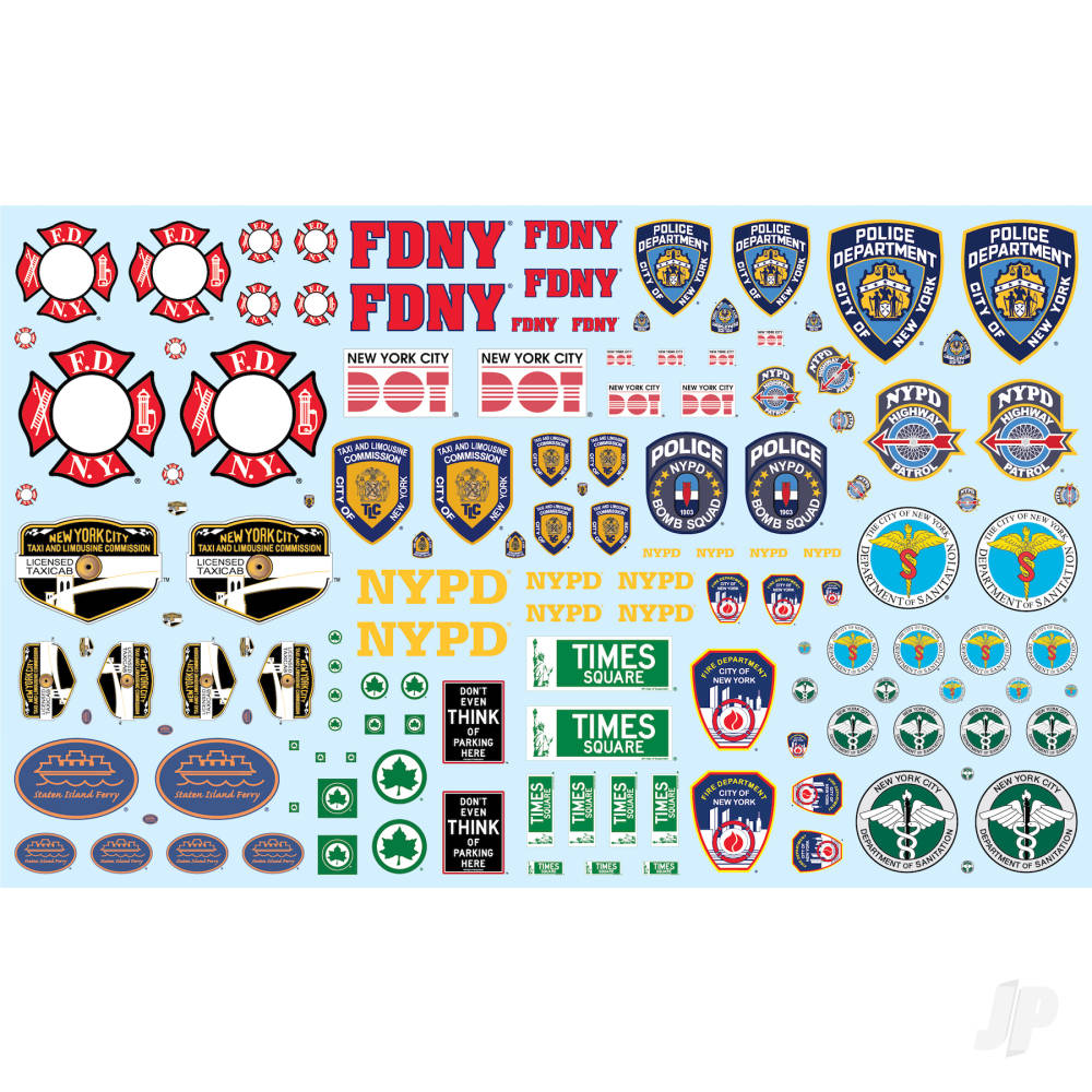 NYC Auxiliary Service Logos Decal Pack-2