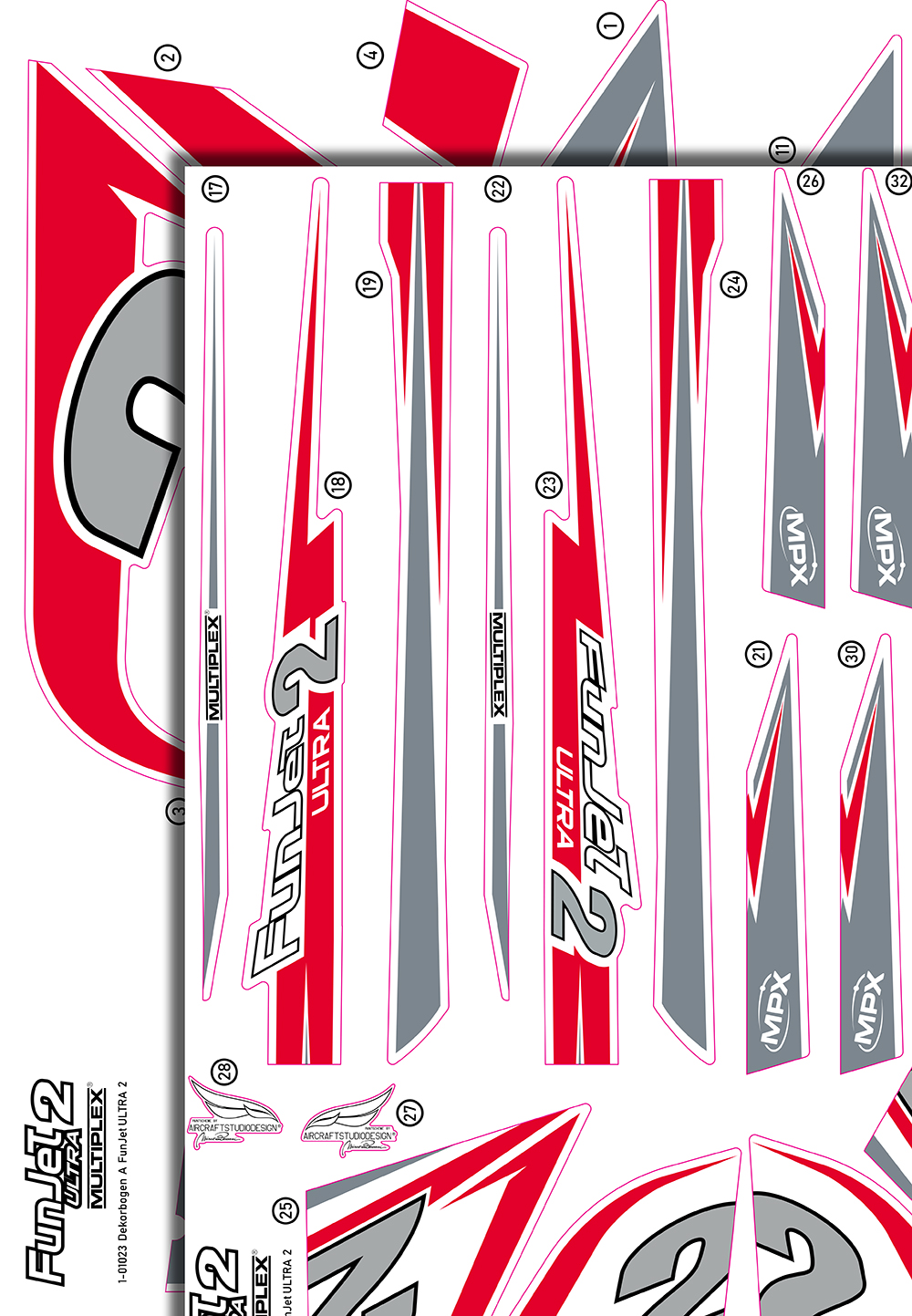 Decal Sheet FunJet ULTRA 2