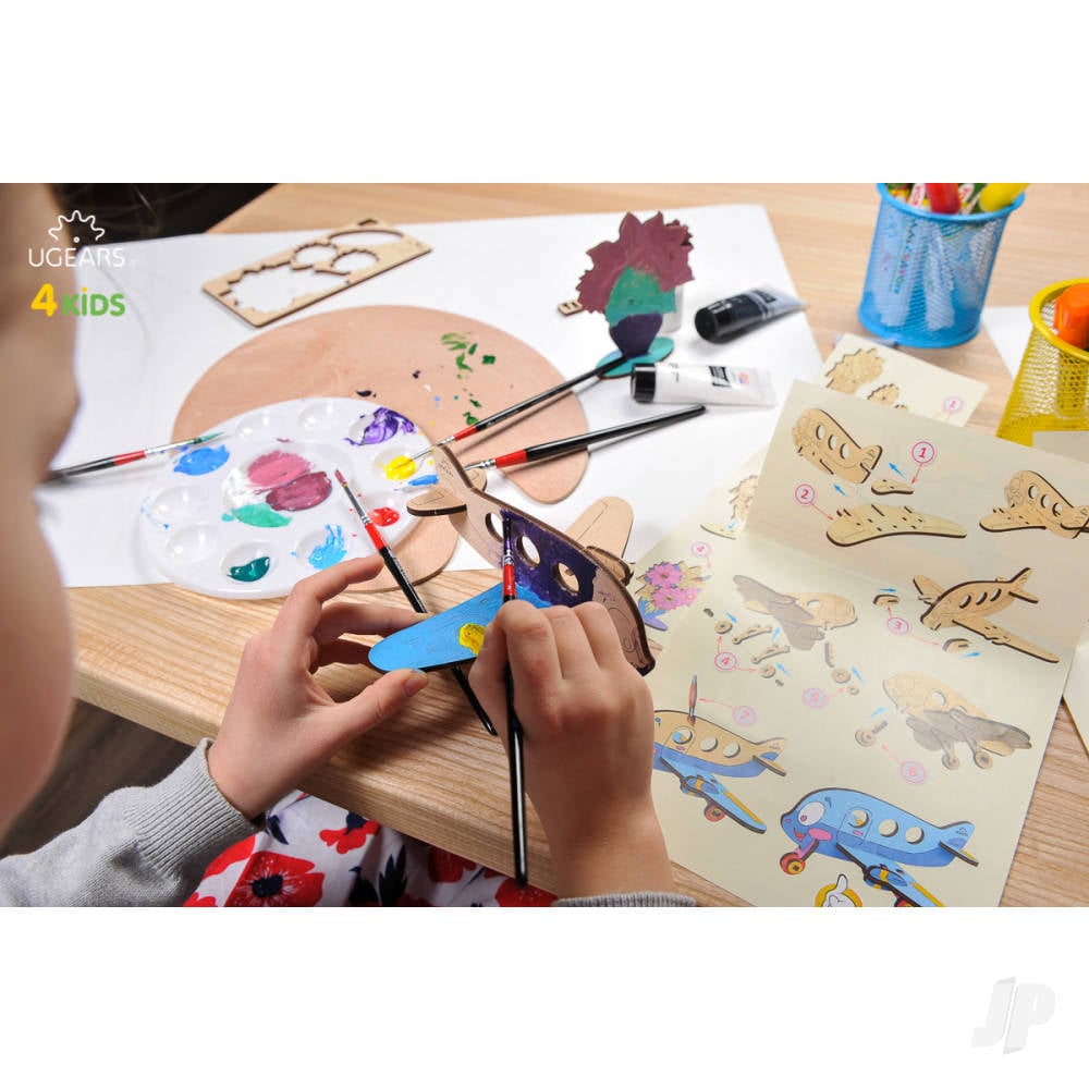 3D Colouring Model Airplane-3