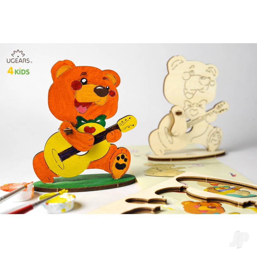 3D Colouring Model Bear-cub-2