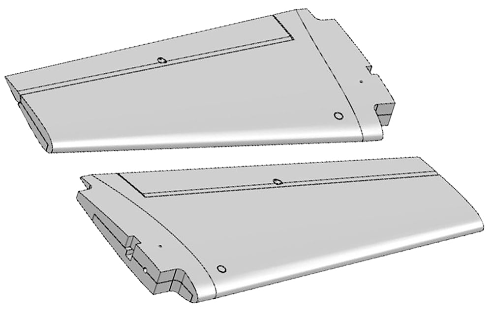 Wings w/o servos and tube Extra 300 S
