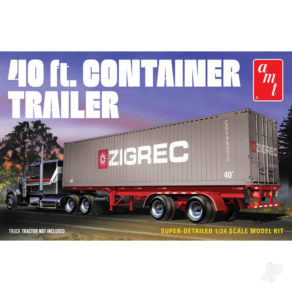 1:25 40ft Semi Container Trailer-14