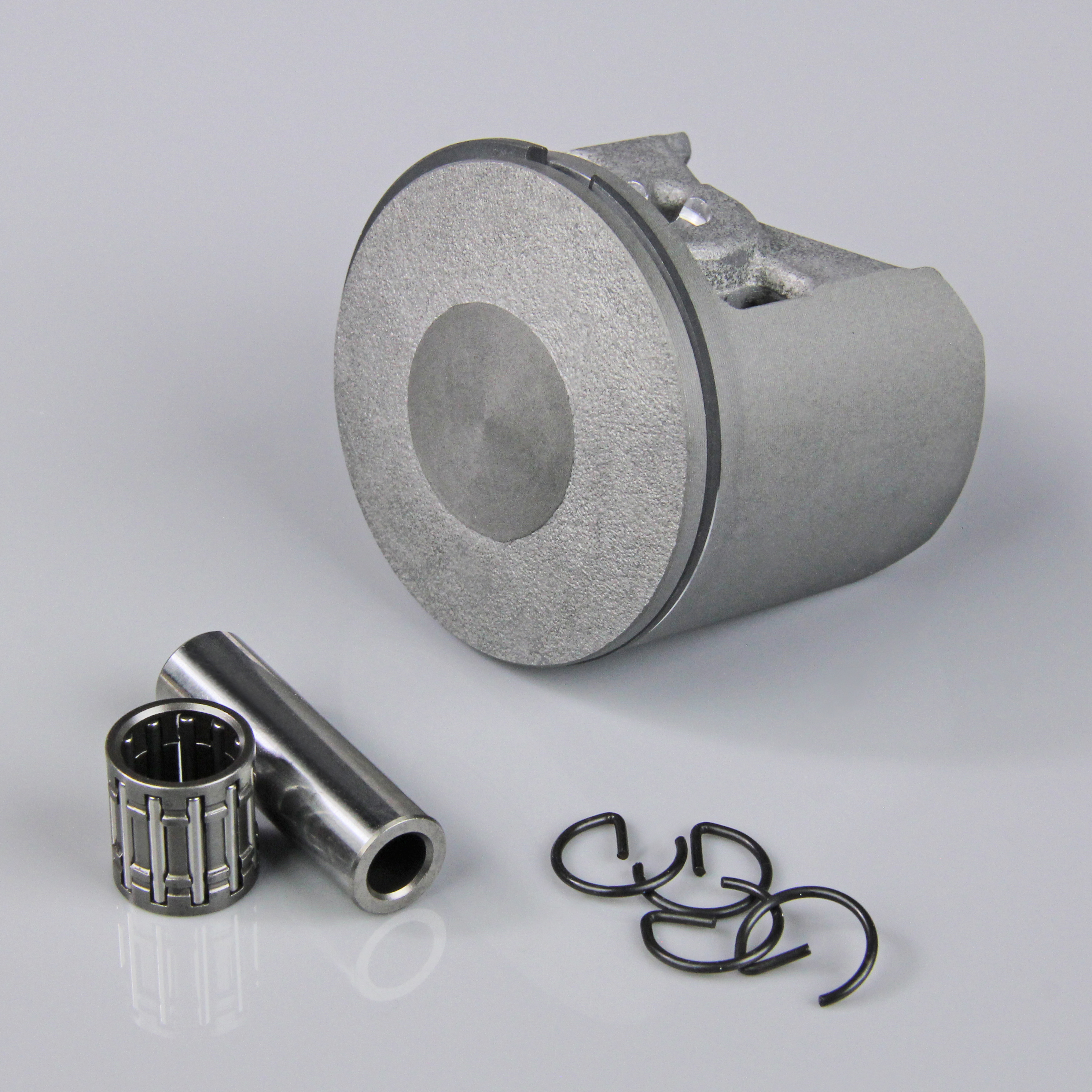 Piston and Accessories including C-Clip / Ring / Gudgen Pin and Bearing (fits 63cc)
