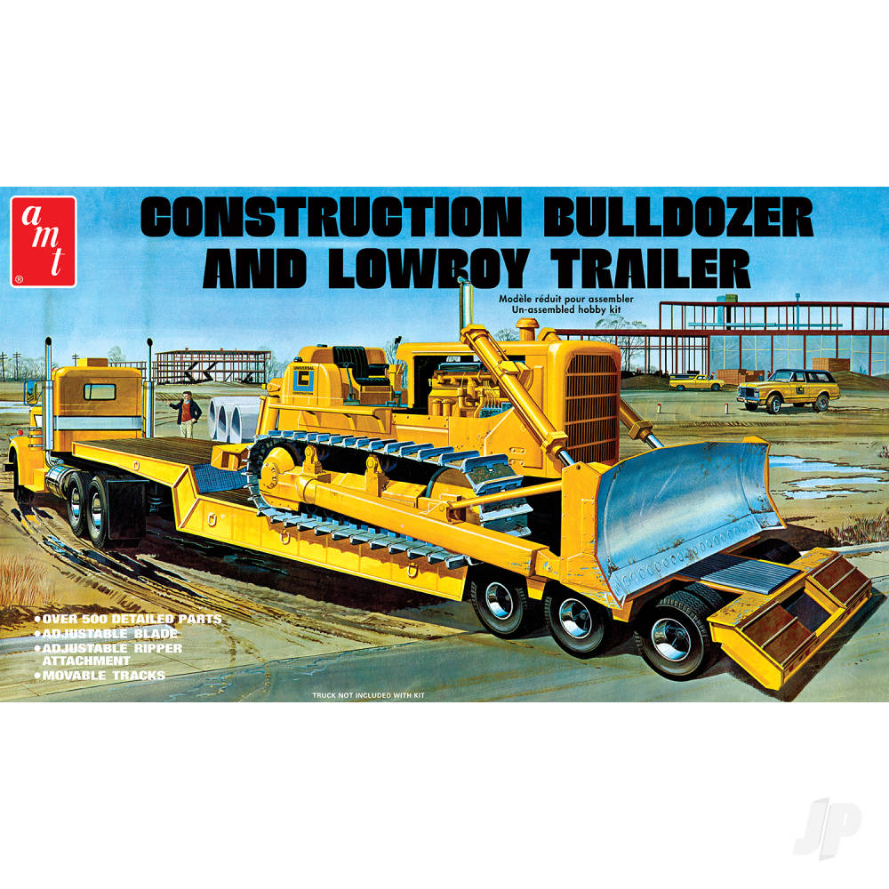 Lowboy Trailer & Bulldozer Combo-2
