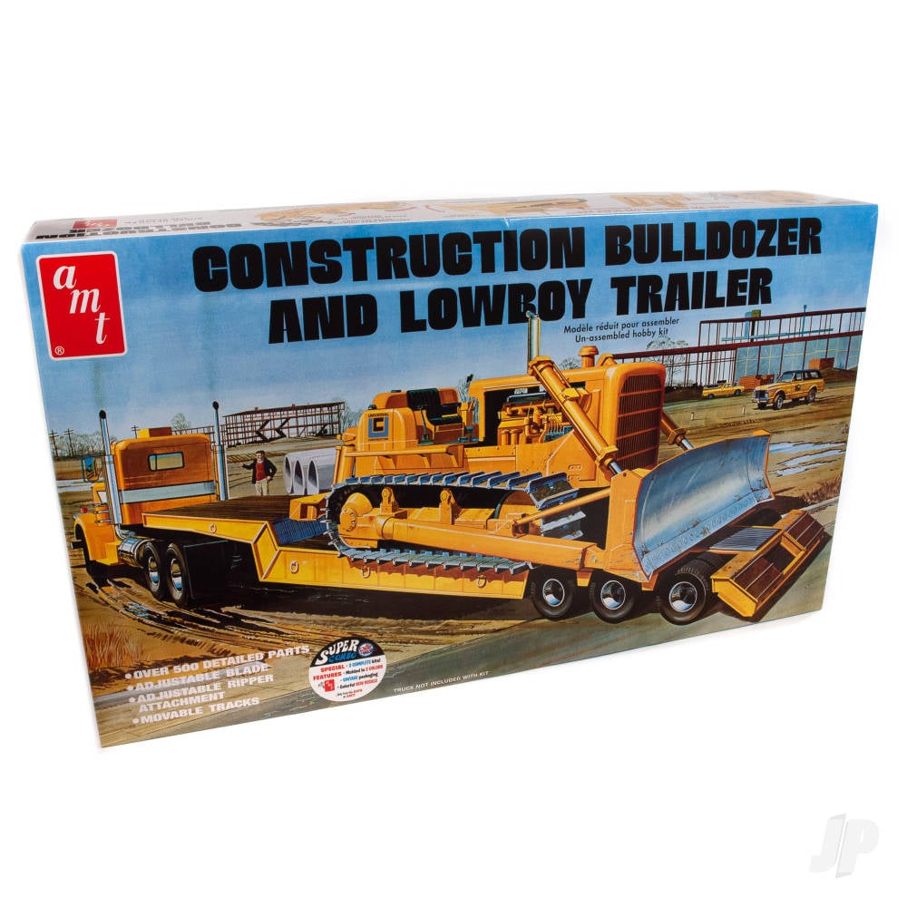 Lowboy Trailer & Bulldozer Combo-3