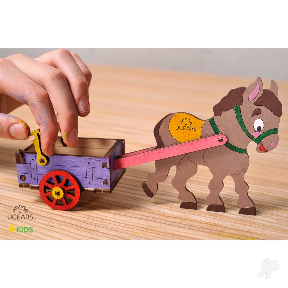 3D Colouring Model Donkey-3