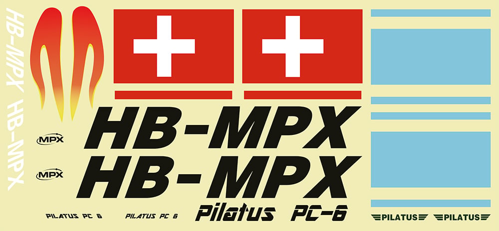 Pilatus Decal Set, Blue (224373)