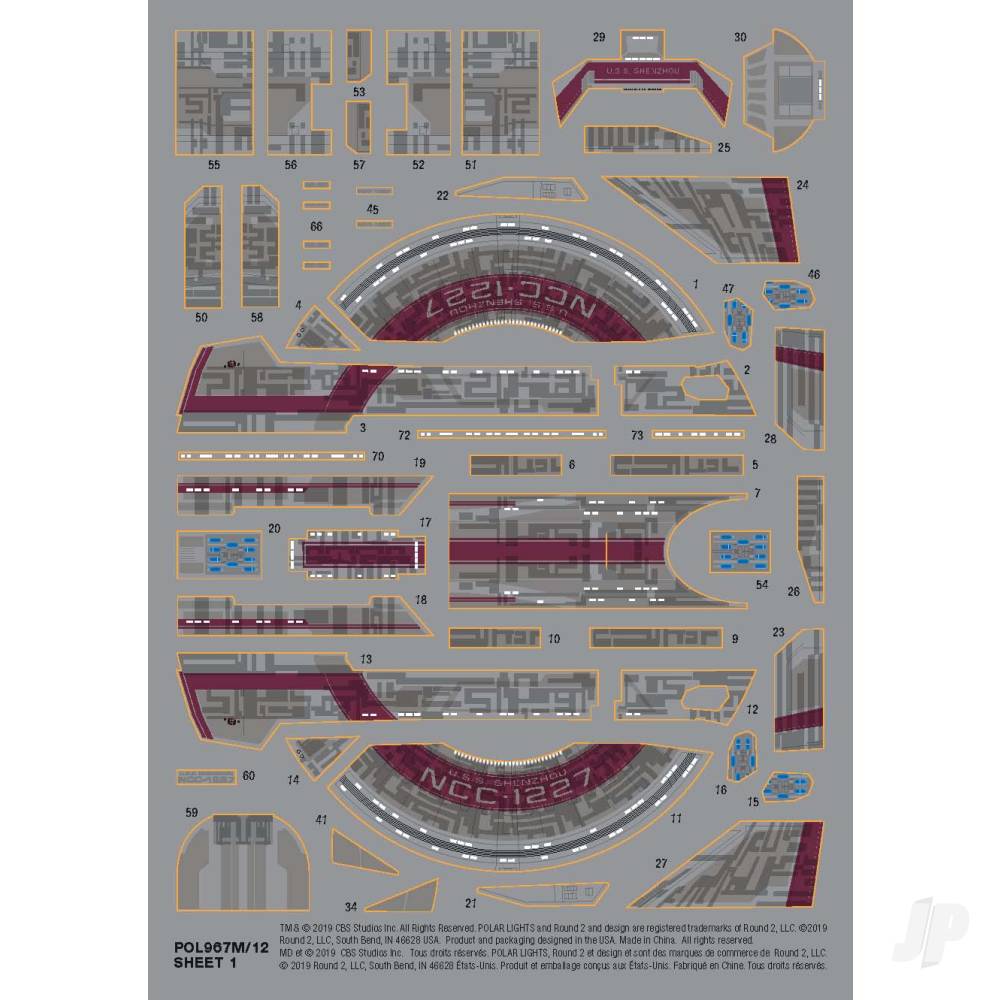 Star Trek USS Shenzhou (Snap) 2T-10