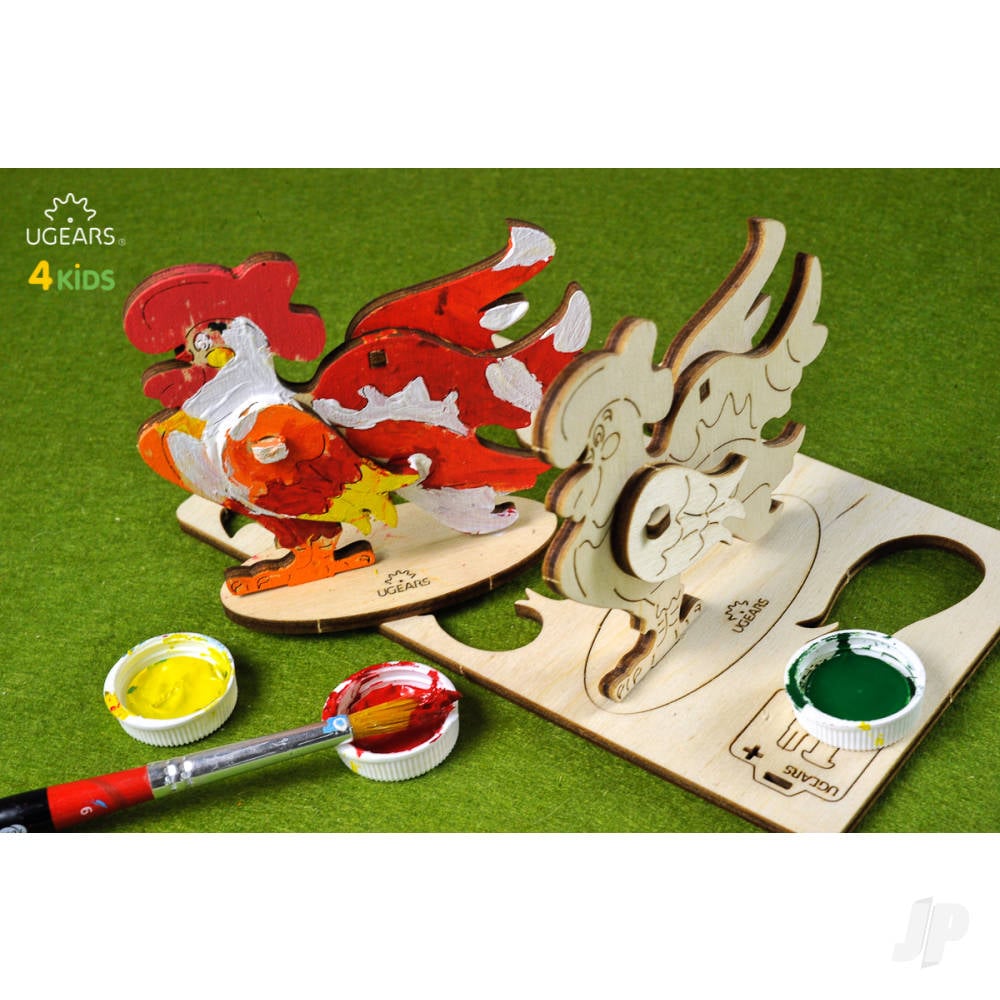 3D Colouring Model Cockerel-2