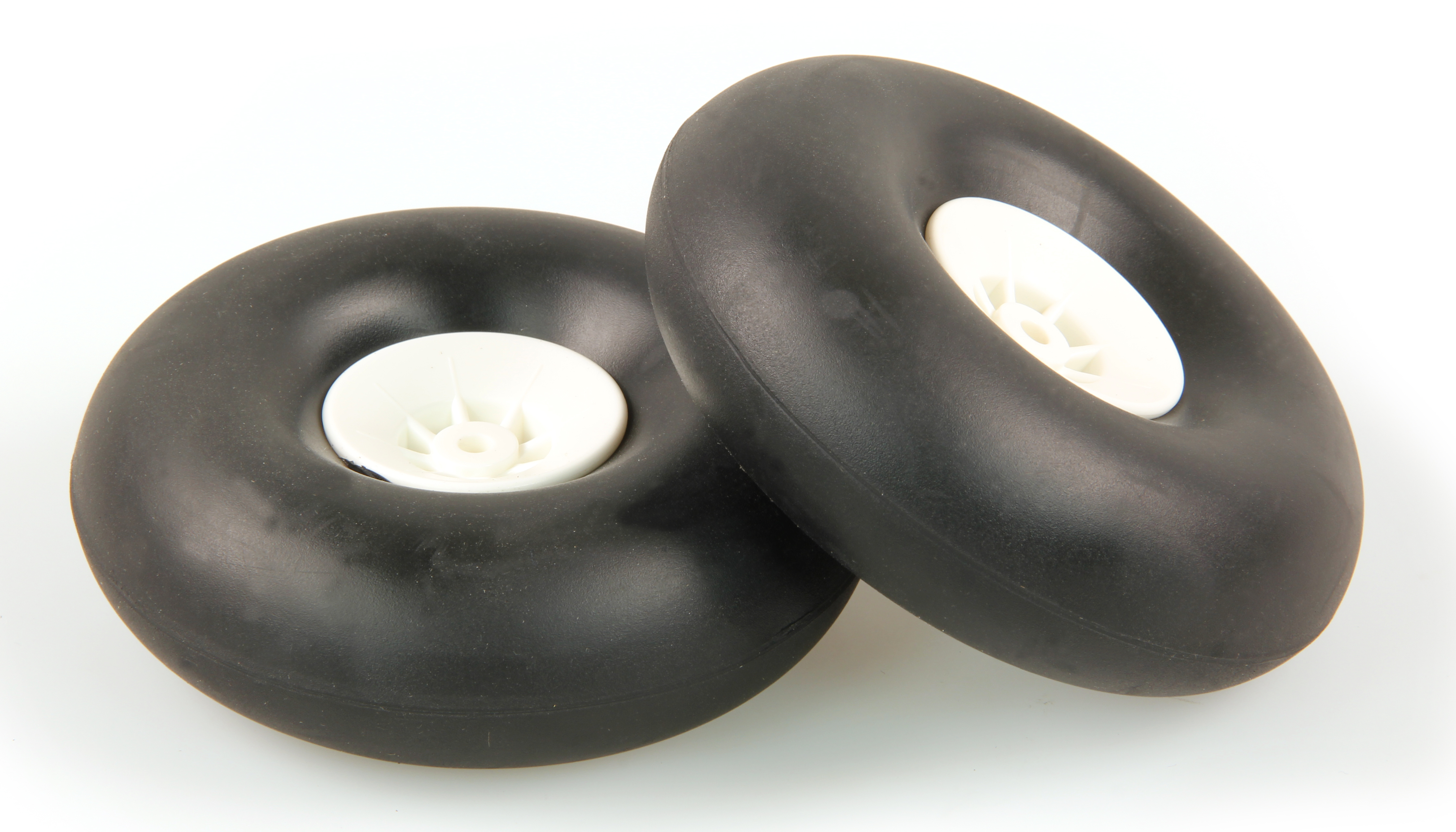 4.0in - (100mm) White Wheels (2 pcs)