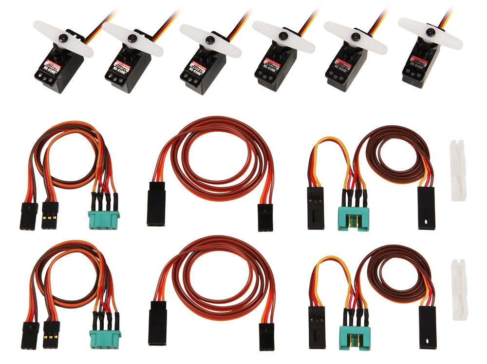 Servo Set with cablesM6/UNI FUNRAY (complete)