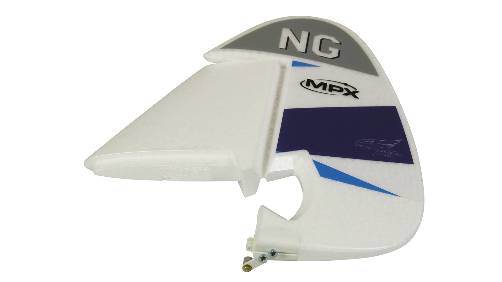 RR FunCub NG Rudder with Horn and Blue Decal