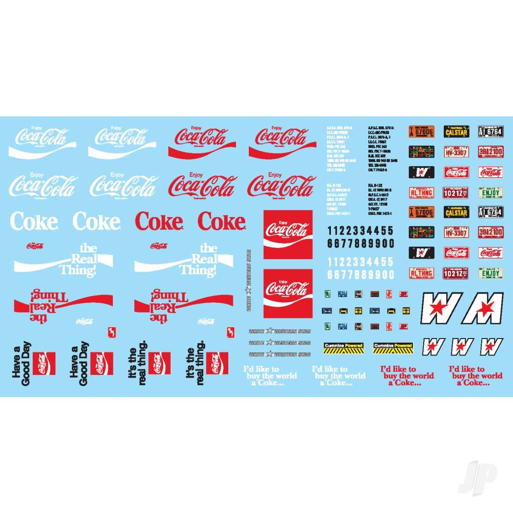 White Western Star Semi Tractor (Coca Cola)-2