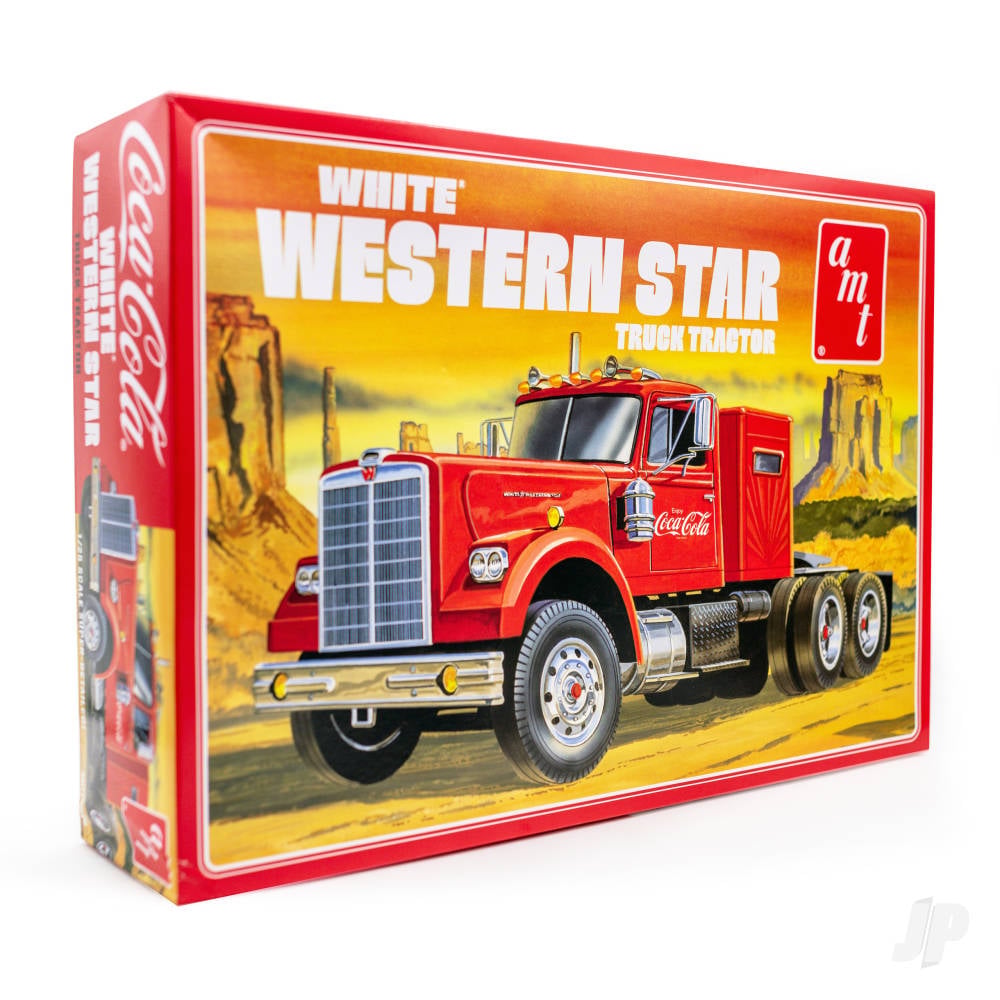 White Western Star Semi Tractor (Coca Cola)-3