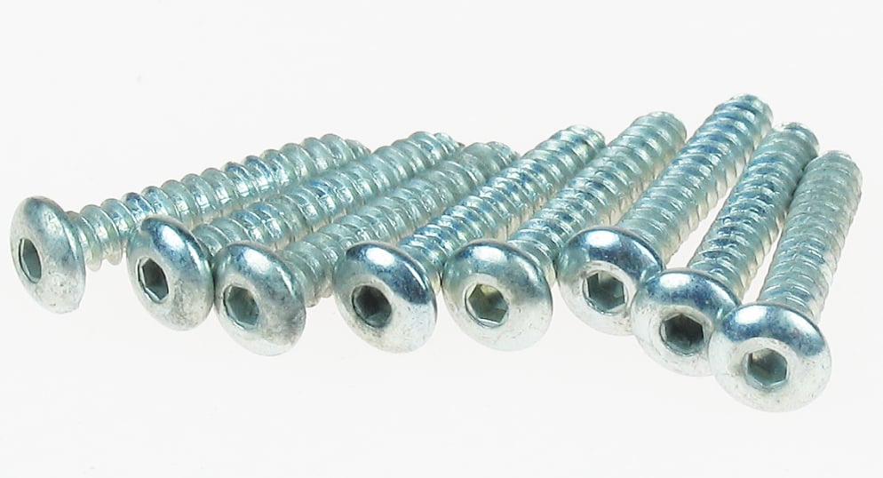 2 x 1/2 Button Head Sheet Metal Screws (8 pcs per package)