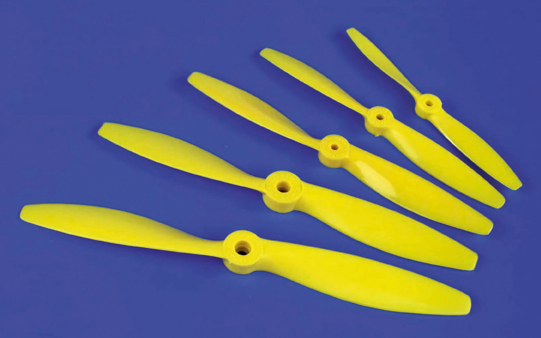 10x4 Nylon Propeller Yellow