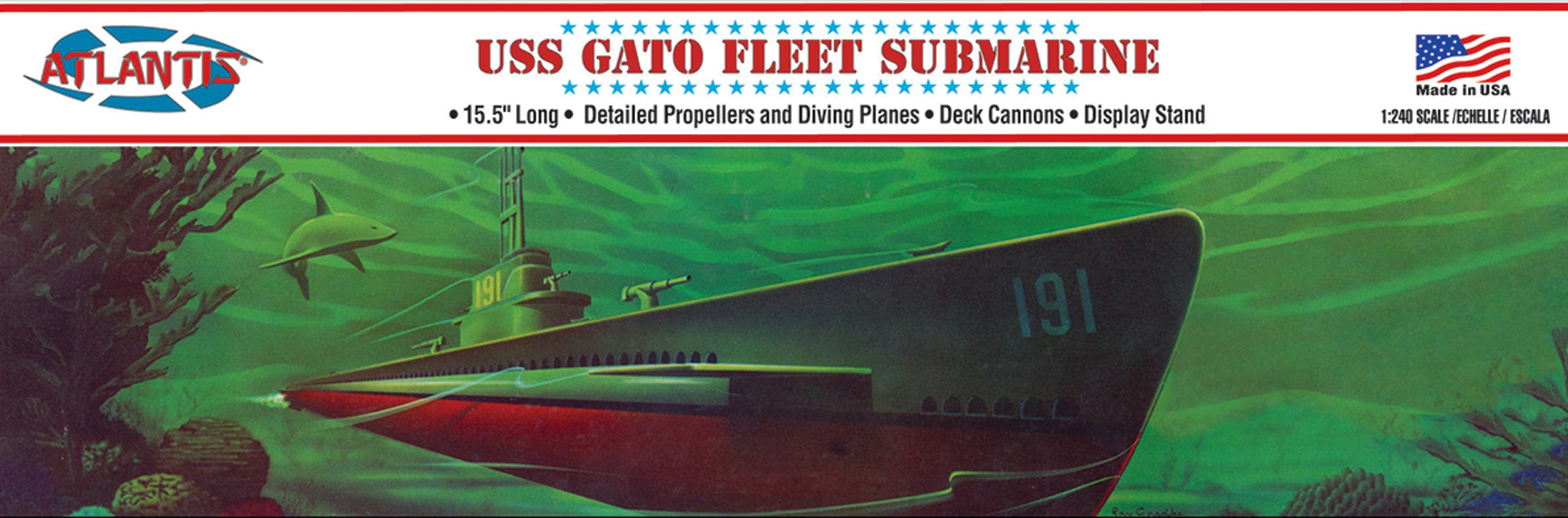 1:240 WWII Gato Class Fleet Submarine