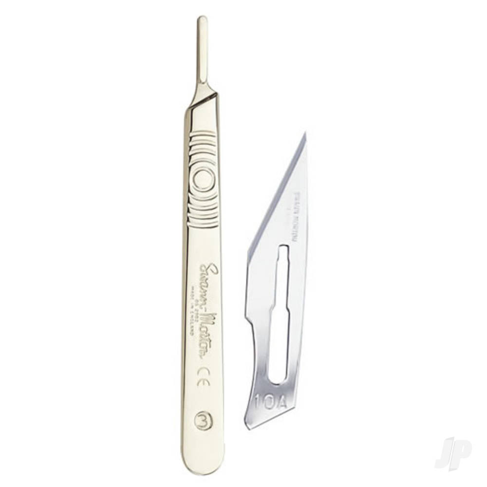 Surgical Knife Handle No 3 & 10A Blades Metal-2