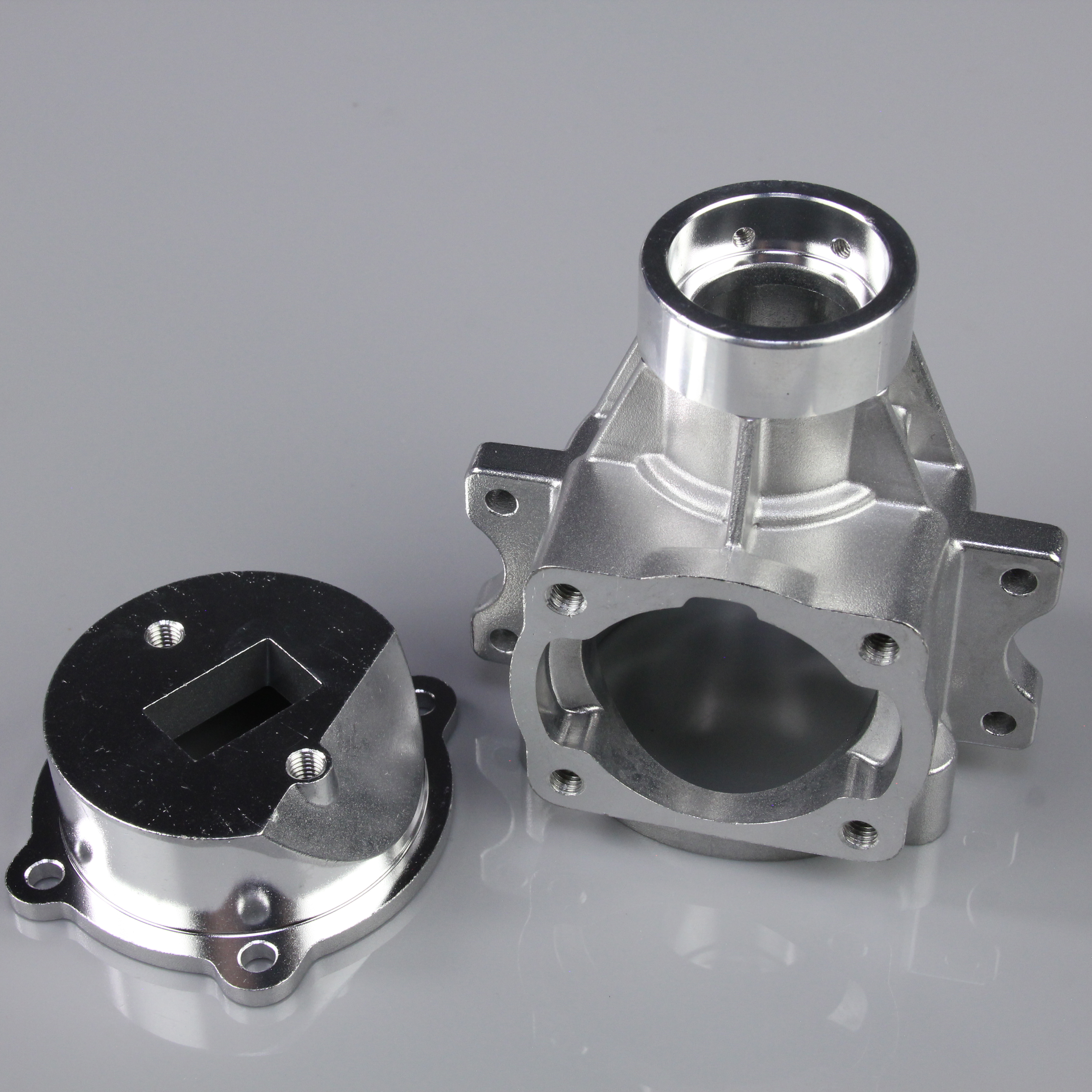 Crankcase Lower and Backplate (fits 26cc RE)