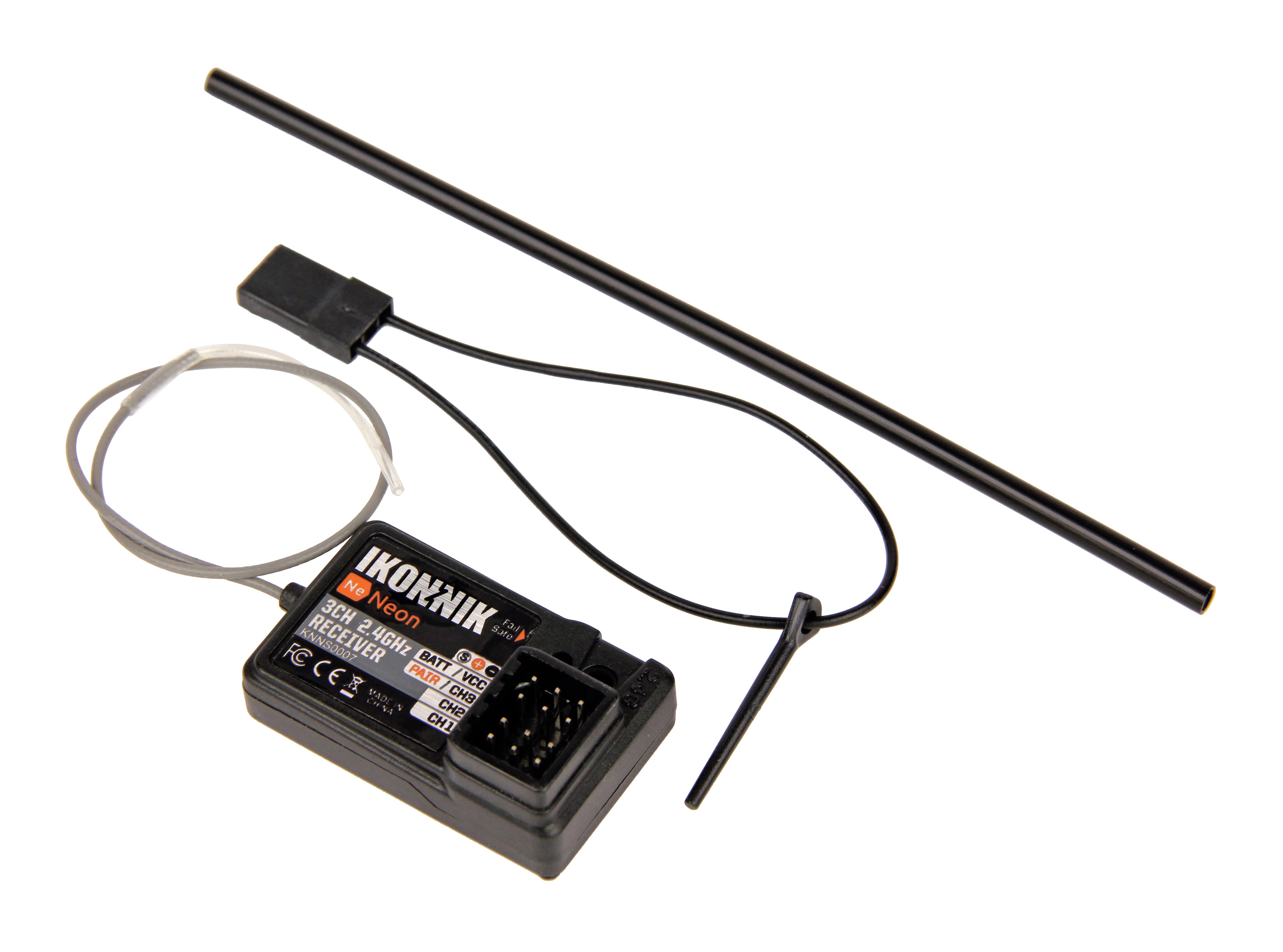 3-Channel 2.4GHz Neon (Ne) Receiver (for 1:12 Scale)