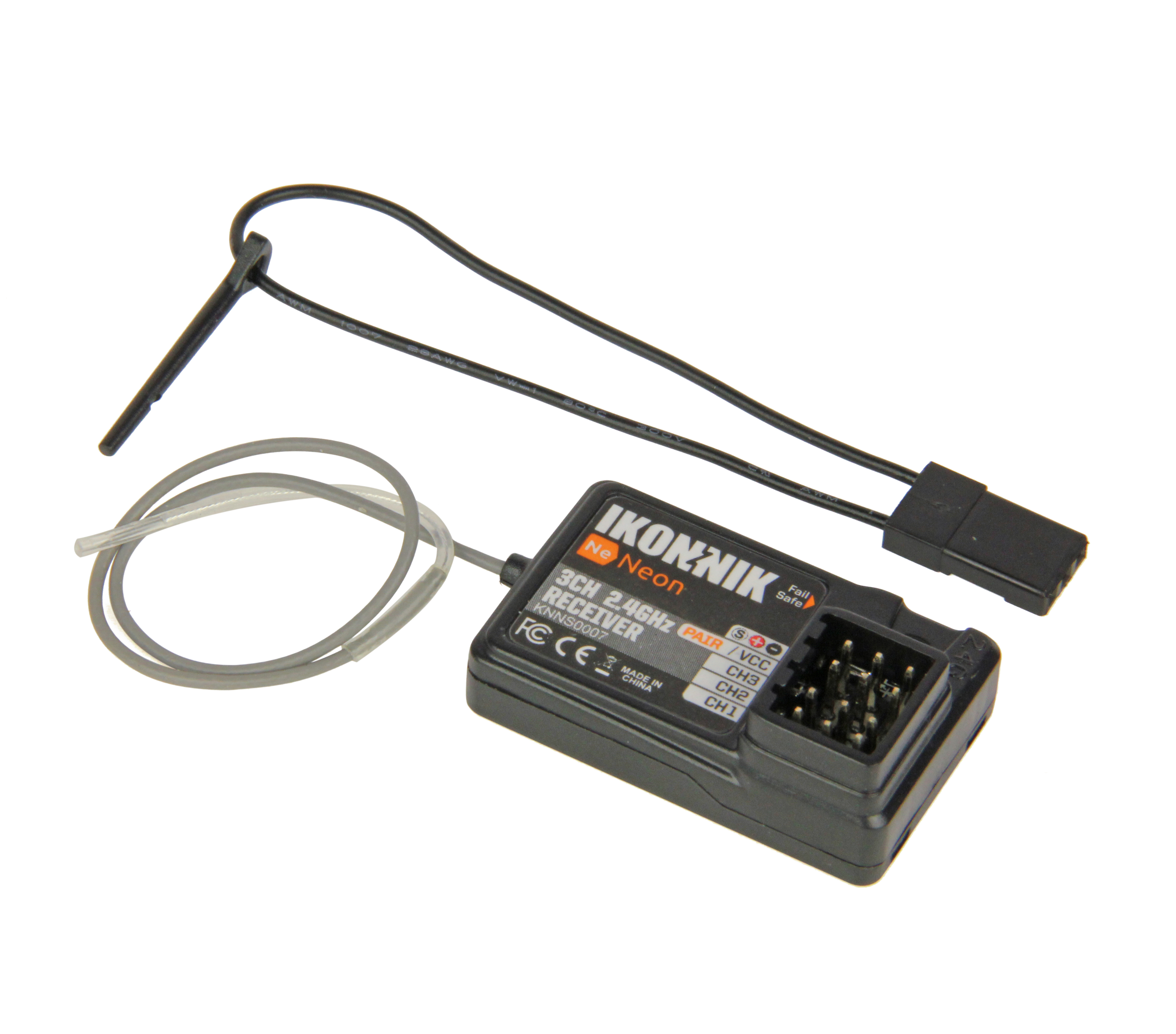 3-Channel 2.4GHz Neon (Ne) Receiver (for 1:12 Scale)-2