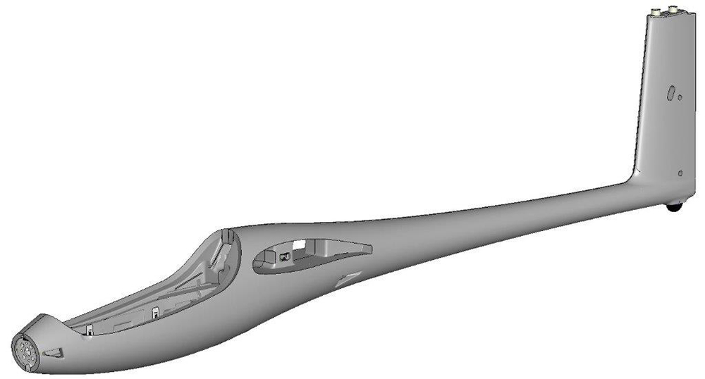 Fuselage LENTUS, assembled (w/o RC and decals)