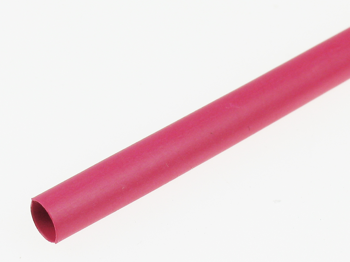 1/8in Heat Shrink Tubing Red (4 pcs per package)