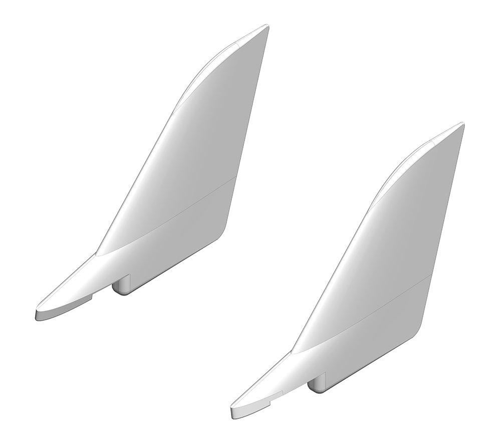 Rudder a. elevator Set FunJet Ultra 2