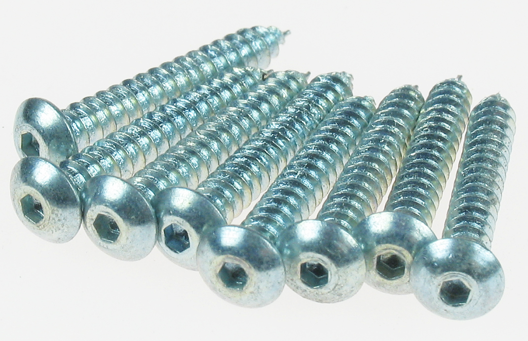 4 x 1/2 Button Head Sheet Metal Screws (8 pcs per package)-4