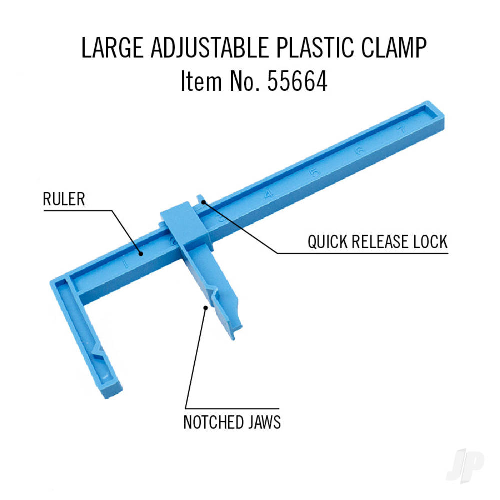 7in Adjustable Plastic Clamp (Carded)-2