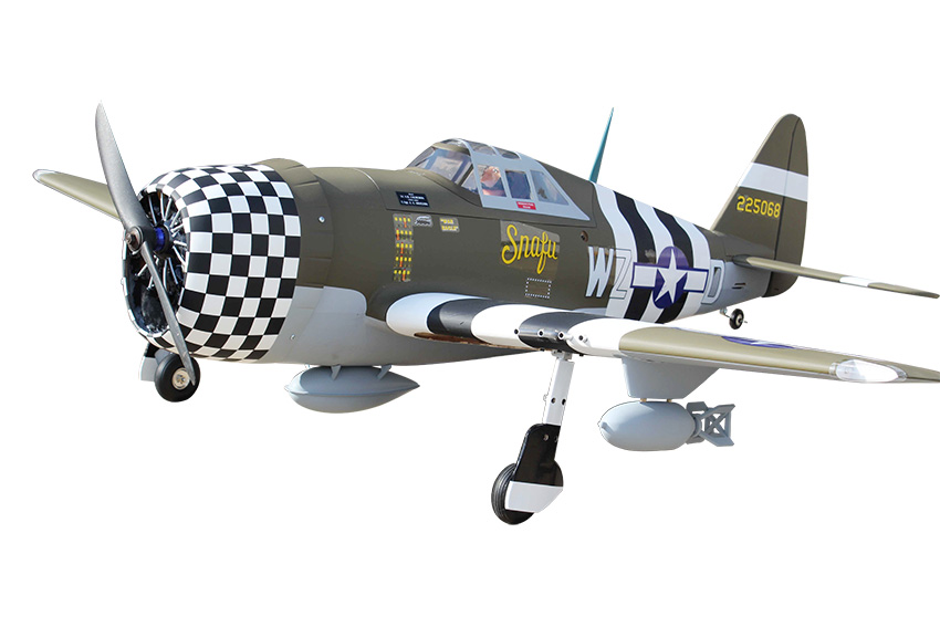 P-47G Thunderbolt Snafu (20cc) 1.6m (63in) with 84° Electric Retracts-3