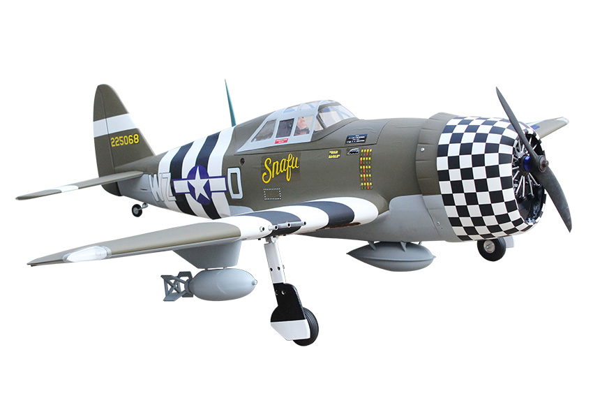 P-47G Thunderbolt Snafu (20cc) 1.6m (63in) with 84° Electric Retracts-6