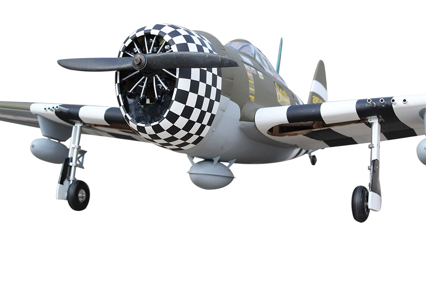 P-47G Thunderbolt Snafu (20cc) 1.6m (63in) with 84° Electric Retracts-8