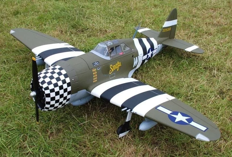 P-47G Thunderbolt Snafu (20cc) 1.6m (63in) with 84° Electric Retracts-11
