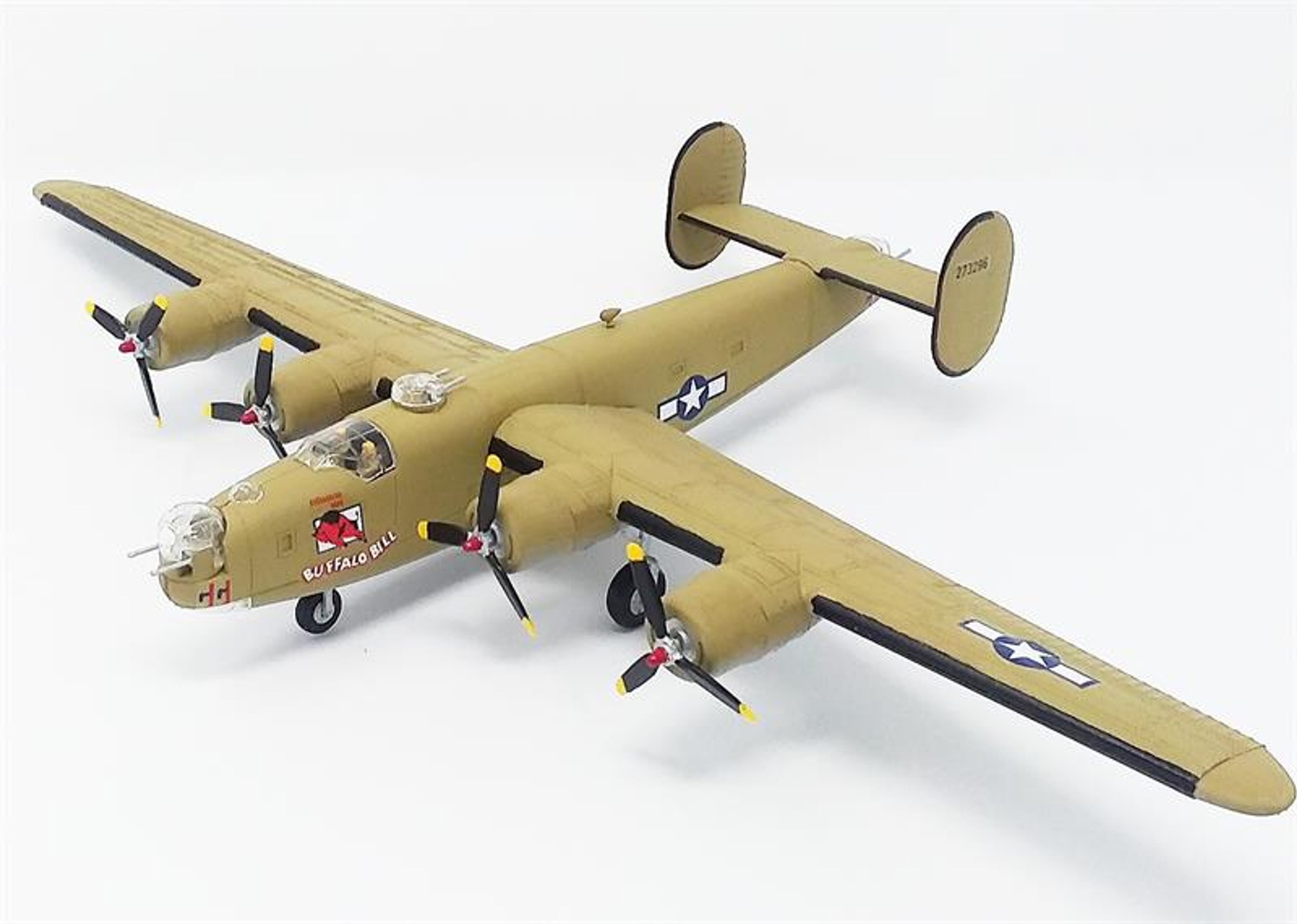 1:92 B-24J Bomber Buffalo Bill with Swivel Stand-2
