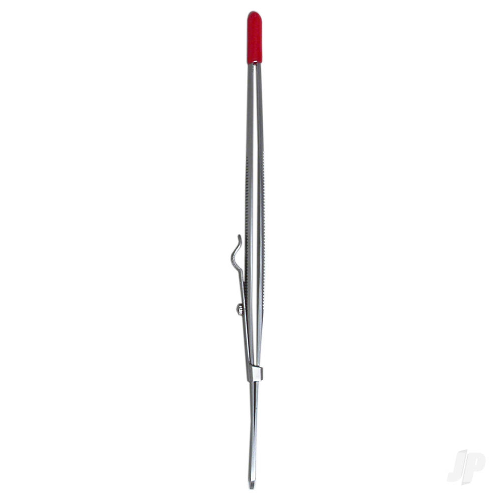 Fine Serrated Locking Stainless Steel Tweezers (PTW1093/Fr)-5