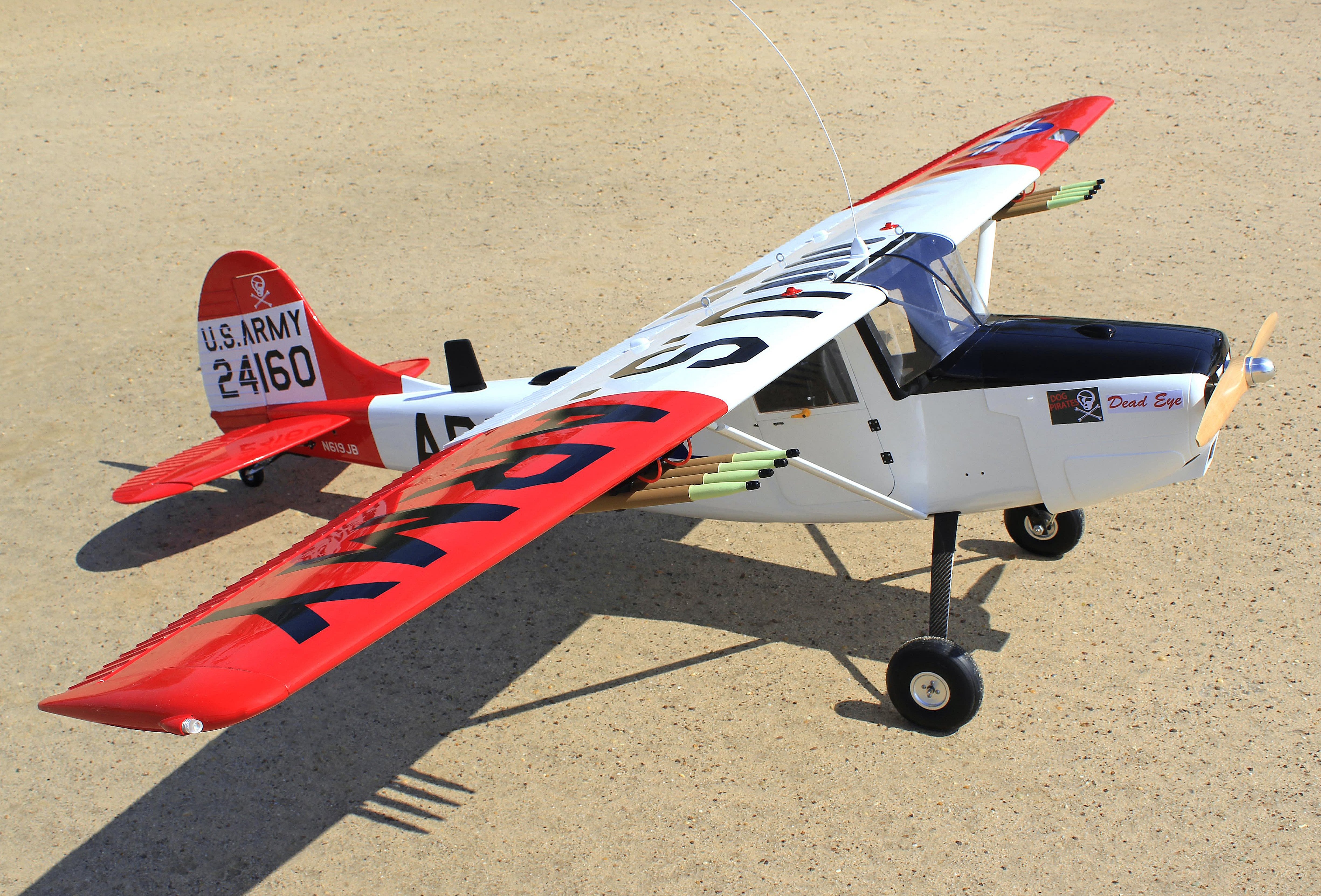 L-19A Bird Dog (Dead Eye) (60-80cc) 3.09m (122.0in)