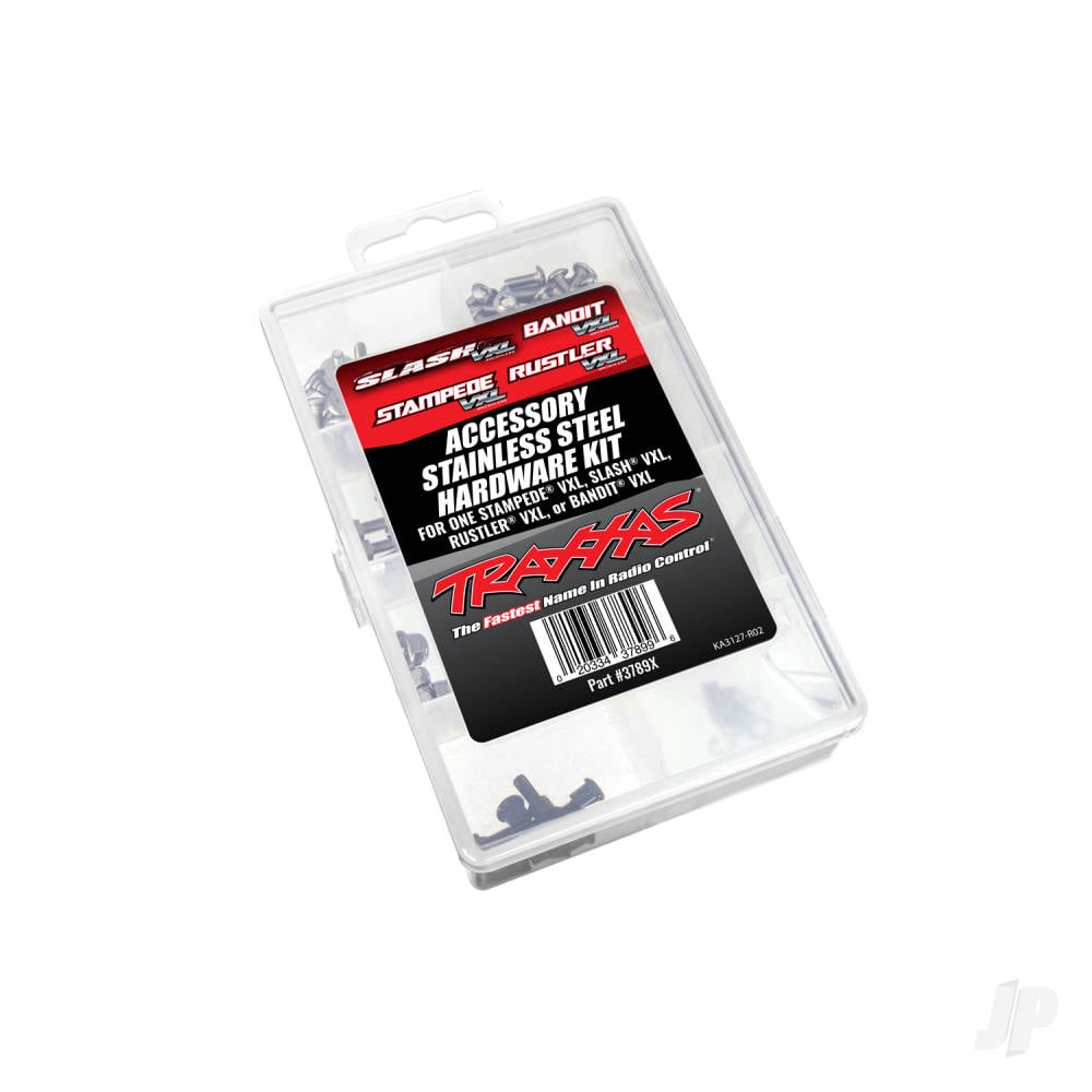 Hardware kit, stainless steel, Slash VXL/Bandit VXL/Stampede VXL/Rustler VXL (contains all stainless steel hardware used on Slash VXL, Bandit VXL, Stampede VXL, or Rustler VXL)