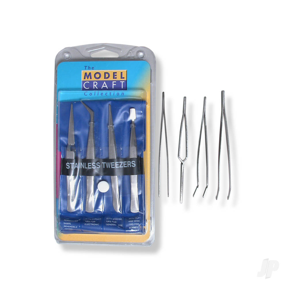 4-Piece Stainless Steel Tweezers Set (PTW5000)-5